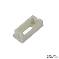 End cap E76W white for profile SL8/NL8, with cable bushing 1 pc GALAXY PROFILES