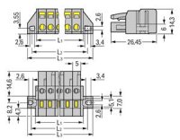 Pružinová svorka CAGE CLAMP 2,5mm2 šedá 5pól. WAGO 231-105/031-000