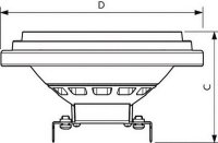 LED žárovka PHILIPS MASTER ExpertColor 10.8-50W 927 AR111 9D