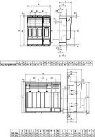 Pojistkový odpínač KVL-1 4p M10-M10 250A 690V AC/440V DC NH1 ETI 001690901