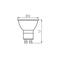 Světelný zdroj LED IQ-LEDDIM GU10 7W-CW KANLUX 35248