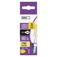 LED žárovka Filament svíčka E14 6W (60W) 810 lm teplá bílá EMOS ZF3240