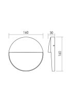 Nástěnné svítidlo LANDER AP LED SMD 6W IP54 MWH 3000K REDO 90476