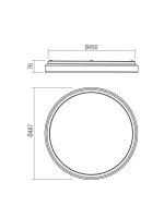 Stropní svítidlo CASTER PL LED 45W 4000K REDO 01-2970