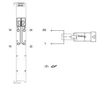 2kanálový binární výstup AC 250V 2,0 A WAGO 753-513/000-001