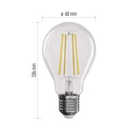 LED žárovka Filament A60 E27 7,5W (75W) 1 055 lm teplá bílá stmívatelná