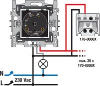 Univerzální otočný stmívač 3 - 300 W, 2-vodičový NIKO 310-03900