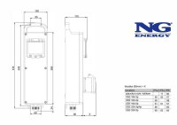 Přenosný rozváděč z tvrzené gumy NG ENERGY GJ 31 1088.01