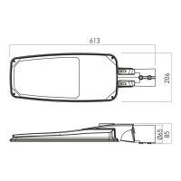 XSTREET LIGHT FITTING 70W/80W 100-277V A