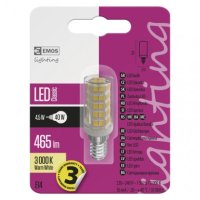 LED žárovka do digestoře Classic JC E14 4,5W (40W) 465 lm teplá bílá EMOS ZQ9140