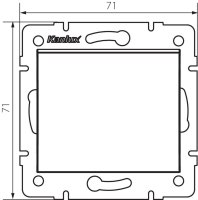 Křížový vypínač LOGI č. 7 25074 Kanlux bílá