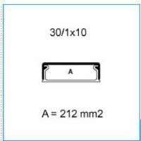 TMU 30/1X10 W 09605 Minikanál s přesahujícím víkem 30/1x10 - bílá IBOCO B09605