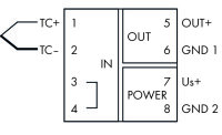 Měřicí transformátor teploty pro termočlánky 24 V DC WAGO 857-812