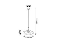 FRAN E27 1x 40W IP20 matná černá RABALUX 72241