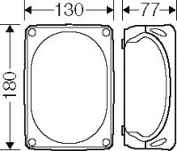 Hensel EB 10 B Rozvodnice podle IEC 62208 černá, IP 66, UV Stabilní