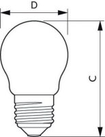 LED žárovka PHILIPS MASTER LEDLuster D T3.5-40W E27 927 P45C