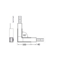 Spojka rohová 90° pro profily FKU78-02, set, elox FK TECHNICS 4739617