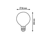 Filament-LED E27 G95 7W 850Lm 2700K RABALUX 1598