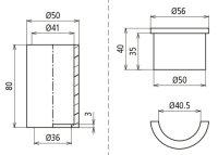 Dehn 107399 Sada adaptérů pro redukci z D 50mm na