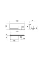 Nástěnné svítidlo BROOK AP LED 1x8W+1x3W USB 3000K WH REDO 01-2983