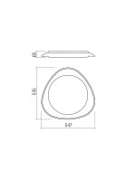 Stropní svítidlo VERENA PL LED 36W 4000K BK REDO 05-923