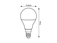 SMD LED, E14 G45, 5W, 470lm, 3000K RABALUX 79066