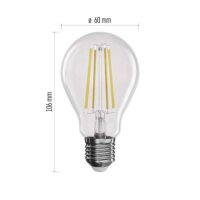 LED žárovka Filament A60 E27 7,5W (75W) 1 055 lm neutrální bílá stmívatelná