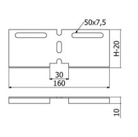 Spojka tvarovací žlabu LINEAR+ STL-1B 35 ''SZ'' ARKYS ARB-14211303