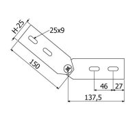 Spojka kloubová žebříku POLAR SKP-1B 60 ''SZ'' ARKYS ARB-24211106