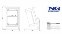 Rozváděč se stojanem NG  ENERGY SC 31 188 E.07