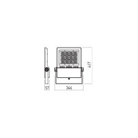 XFLOOD PROJECTOR 150W 90-305V AC 4000K C