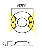 XPUCK GROUND SURF. FIXTURE 1x6W 220-240V