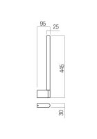 Nástěnné svítidlo CITYLINE AP LED 8.5W 3000K FOGGY NICKEL  REDO 01-3698