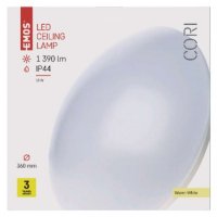LED přisazené svítidlo CORI, kruhové bílé 18W teplá bílá, IP44 EMOS ZM3302