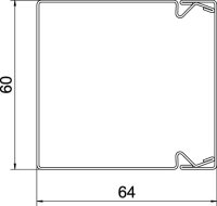 OBO LKM60060FS Úložný elektroinstalační kanál 60x60x2000 Ocel pásově zinkováno