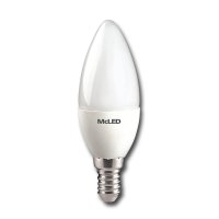 LED žárovka svíčka 4,8W, E14, 4000K, CRI80, vyz. úhel 180°, 360° 470lm