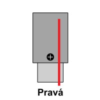 Koncovka Z3F vestavná s přívodem bílá pravá T-LED 105678