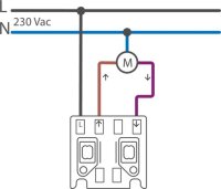 HYDRO BÍLÉ-žaluziové dvoutlačítko (bez krabice) - automatické svorky