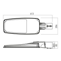 XSTREET LIGHT FITTING 70W/80W 100-277V A