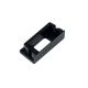 End cap E76B black for profile SL8/NL8, with cable gland 1 pc GALAXY PROFILES