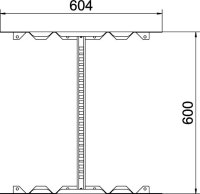 OBO LMFV 660 FT Multifunkční spojka pro kabelový žebřík 60x600 Ocel žár.zinek