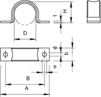 OBO WN 7855 B 16 Upevňovací příchytka oboustranná 16mm Ocel galv. zinek