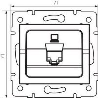 LOGI Datová zásuvka RJ45Cat 5e - černá matná KANLUX 33585