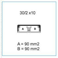 TMU 30/2X10 W 09604 Minikanál s přesahujícím víkem 30/2x10 - bílá IBOCO B09604