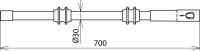 Izolační díl se spojkou M12 a STK D 30mm délka 700 mm DEHN 766114