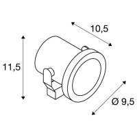 NAUTILUS SPIKE LED venkovní svítidlo s trnem ušlechtilá ocel 316 IP55 3000K