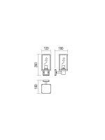 Nástěnné svítidlo MIDAS AP SUS E27 MAX 42W IP44 DG REDO 90281