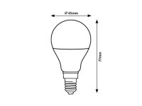 SMD LED, E14 G45, 5W, 470lm, 4000K RABALUX 79067