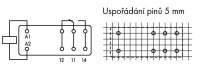 Základní relé vstupní jmenovité napětí DC 12 V 1 přepínací kontakt WAGO 788-150