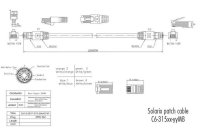 Patch kabel CAT6 SFTP PVC 2m modrý snag-proof C6-315BU-2MB SOLARIX 28730209